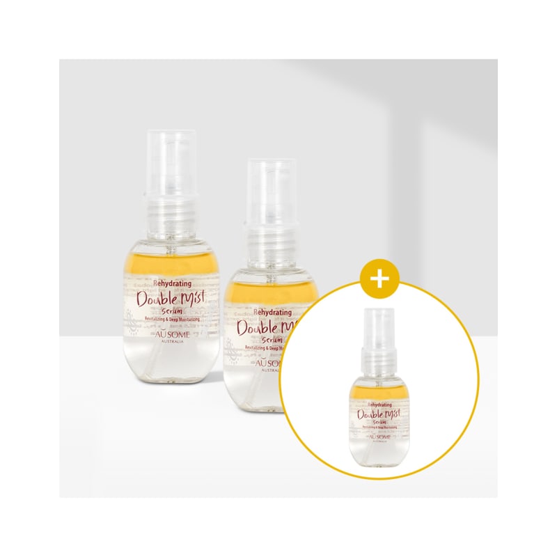 Ousum Moisture Hydrating Oil Double Mist Serum 50ml X 2+1