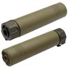 Ryohin Buhin 5KU 14mm CCW Silencer & Flash Hider Set (SF Type SOCOM556 RC2 Silencer & SF Type 4-Prong Flash Hider) Suppressor DE Dark Earth