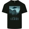 UFO Ich Will Verlassen Lustig Alien Anti Sozial Herren Baumwolle T-Shirt vintage Gewaschen Vielseitig Leicht Dehnbar mode