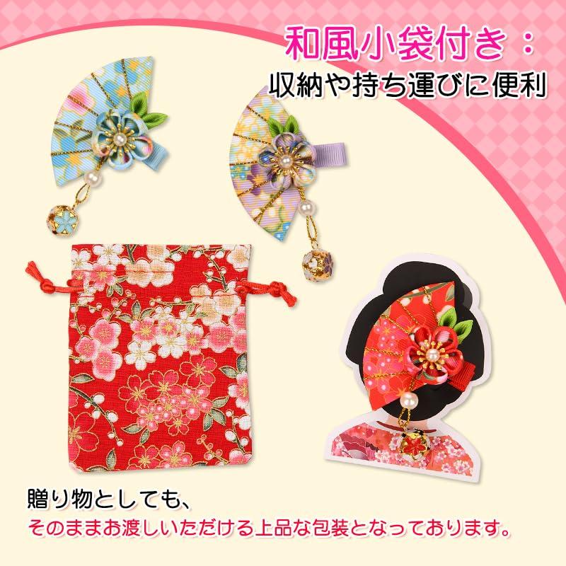 OTAKUMARKET Haarschmuck, Japanischer Stil, für Shichi-Go-San, Yukata und Hakama, Kimono, Abschlussfeier, Volljährigkeitszeremonie und Furisode, Kinder,