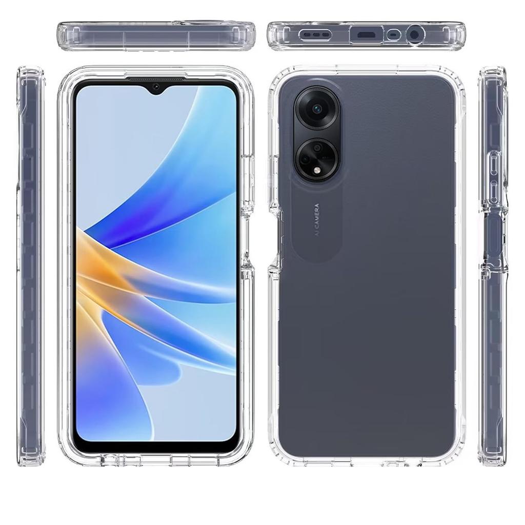 Case For OPPO A18 A38 A17 A53S A98 A78 A58 A54 A74 5G A93 A16 A16S A60 A5 A5X Built In Screen Protector 360 Full Body Shockproof