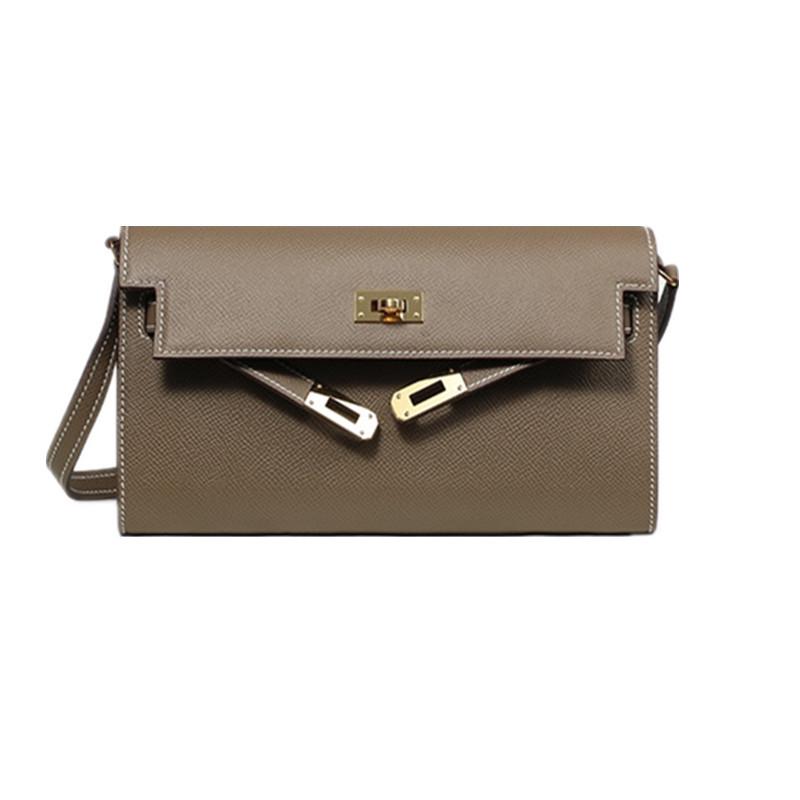 2025 Mini Kelly Geldbörse: Modische Crossbody- und Handtasche aus Palmenkornleder
