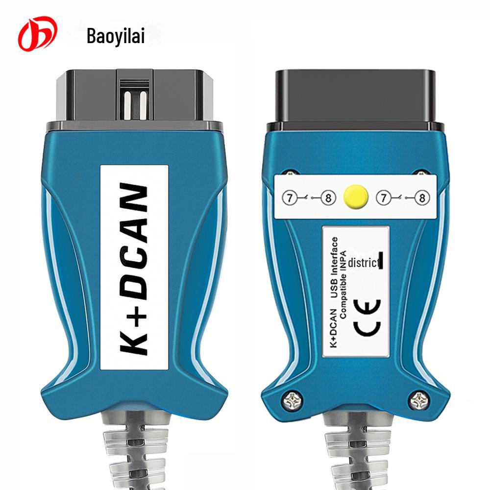 INPA K+DCAN adaptér pro podvozek BMW E - FT232RL 9241 bílá PCB s vypínačem