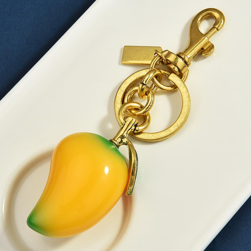 Portachiavi con Ciondolo Frutto di Mango: Portachiavi Borsa Stiloso e Creativo, Piccolo Regalo Perfetto