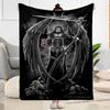 Gothic Style Blanket Soft & Cozy Suitable for Office Seaside Bed Four Seasons Universal Digital Print Unique Gift for Family and Friends Camping