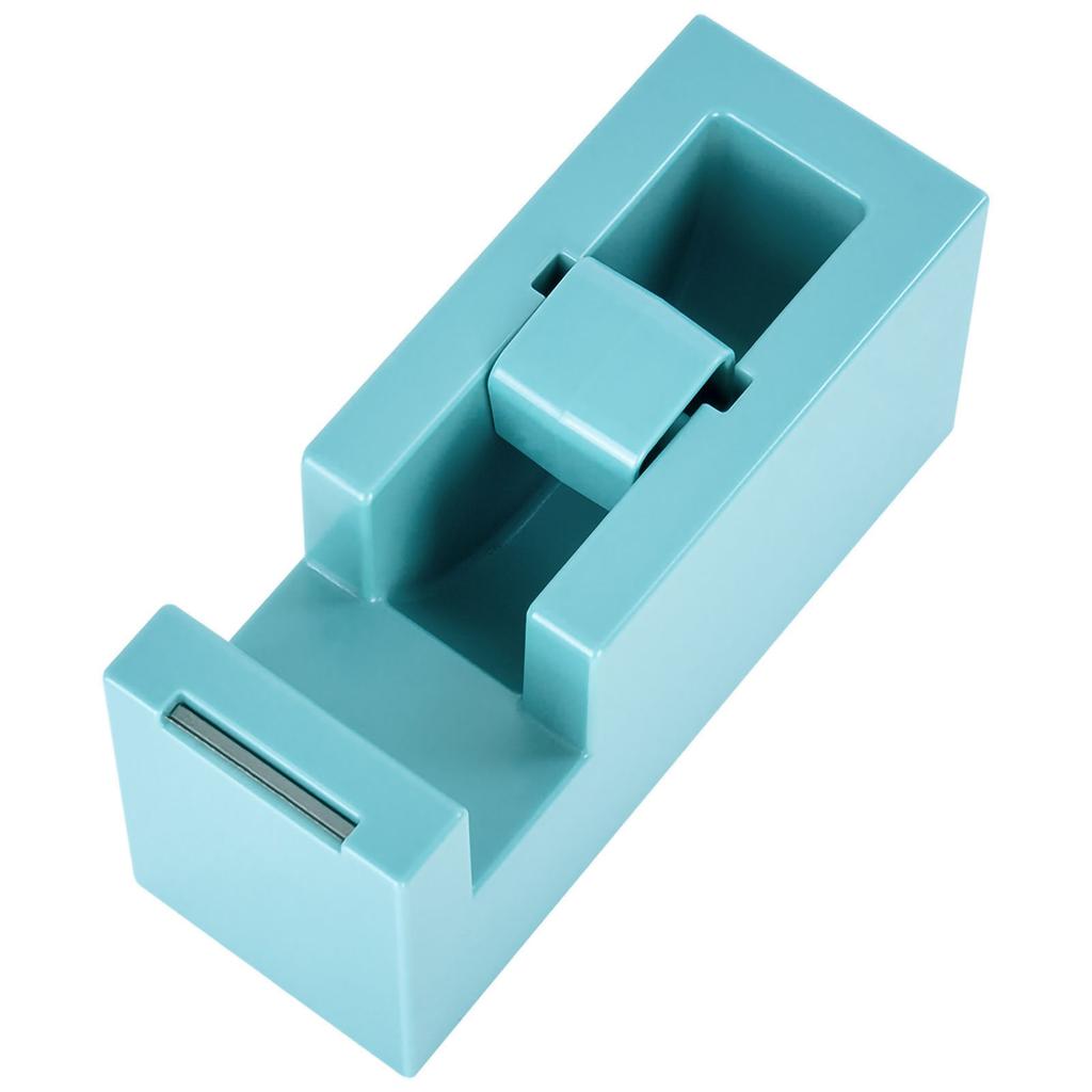 Tape Dispenser Simple Style Portable ABS Resin Desktop Tape Dispenser for Office School Light Blue