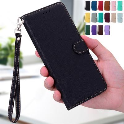 Custodia Portafoglio a Libro in Pelle Colore Caramella per Xiaomi Redmi Note 12 11 Pro 12S 11S 11A A1 Plus Poco C55 C40 M4 X4 X5 Pro 5G 4G Cover in Silicone Morbido