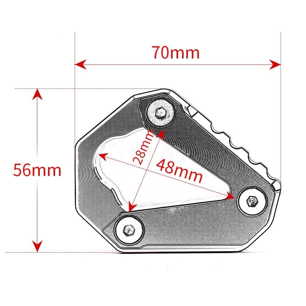 Side Stand Pad Side Stand Extension Foot Plate Pad Support