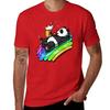 Panda Bear Beer Party T-Shirt Summer Top Boys Whites Blouse Big and Tall T Shirts for Men