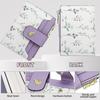Farcauo Women's Mini Bifold Wallet, Popular and Cute Purple Wallet for Women, RFID Anti-Theft, Minimalist Floral Design, Coin Pocket, and Coin Purse