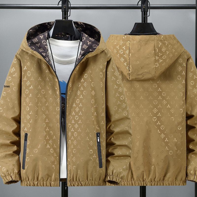 European High-End Jacquard Hooded Streetwear Jacket - Men's Trendy Fashion for Spring/Autumn 2024