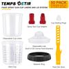 Upgrade Spray Gun Paint Mixing Cup H/O Quick Cup Spray Gun Tank 20.3oz/600ML Disposable Paint Cup with Spray Gun Cup Adapter