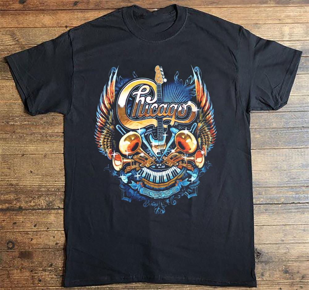 

Chicago band shirt tour 2022 Black All Size Short Sleeve Cotton Unisex T-Shirt XL