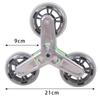 2 Stück Ersatz-Dreieck-Treppensteigeräder Einfach zu installieren Multifunktionale Zubehörteile Rollwagen-Montage Rollenräder