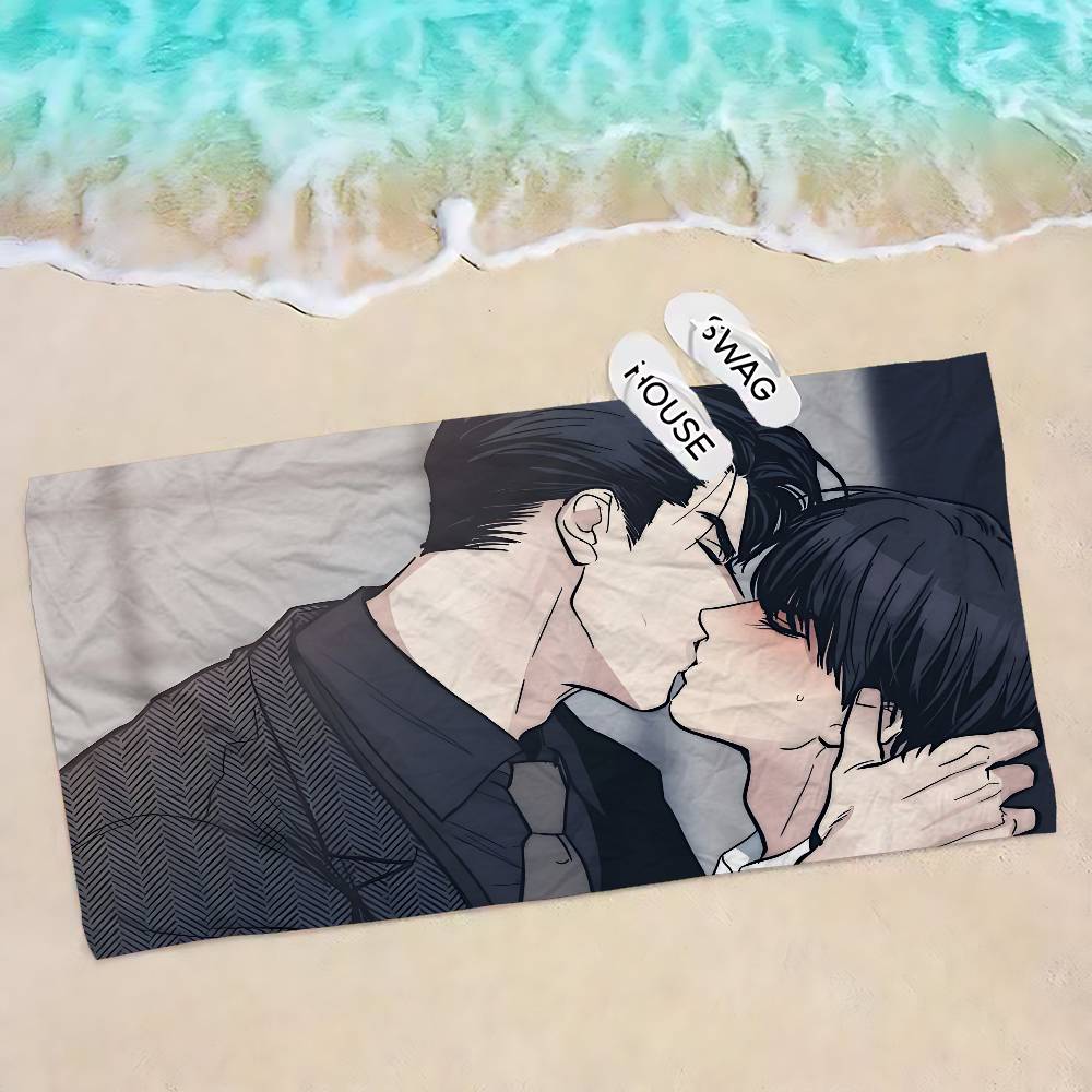 Bl Anime Vergeltung Strandtuch Bunte Handtücher für Mädchen Mikrofaser Schnelltrocknend Sandfrei Strand Yoga Spa Fitnessstudio Pool