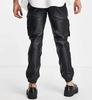 New Stylish Casual Look Men Leather Pant Black Handmade 100% Real Lambskin Biker