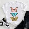 Watercolor Flower Cute Ladies T-shirt Women 90s Trend Fashion Short Sleeve Clothes Print Tshirt Graphic Female Tee Top