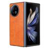 Luxury PU Leather +PC Cow Pattern Texture Phone Back Case Cover for vivo X Fold 2