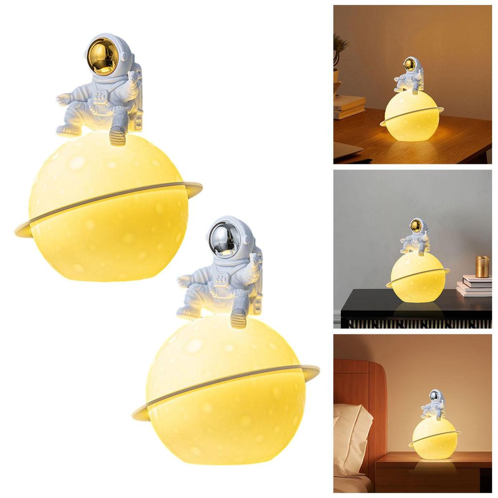3D Astronaut Moon Light LED Bedside Night for Kids Desktop Decoration Lights Creative