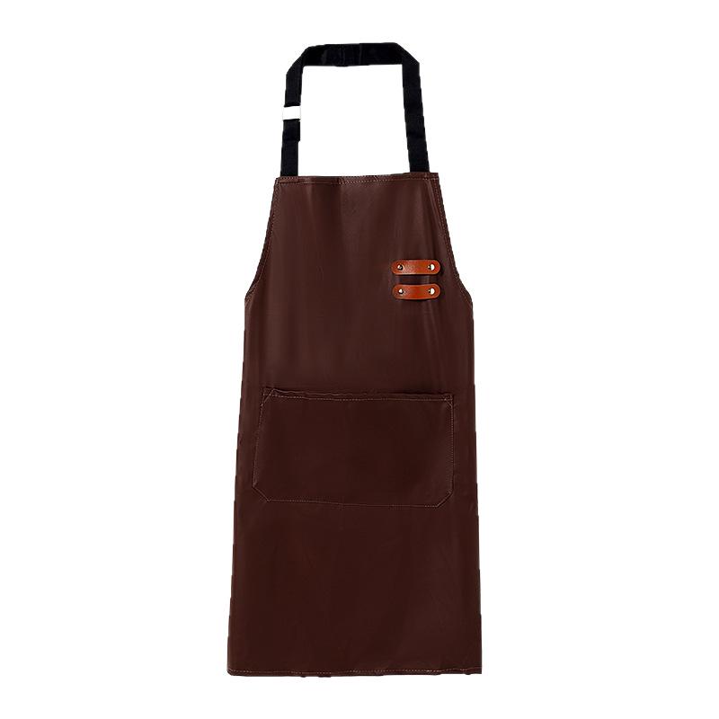 Waterproof & Oil-Proof Kitchen Apron with Hand-Wiping Feature and Custom Logo Option