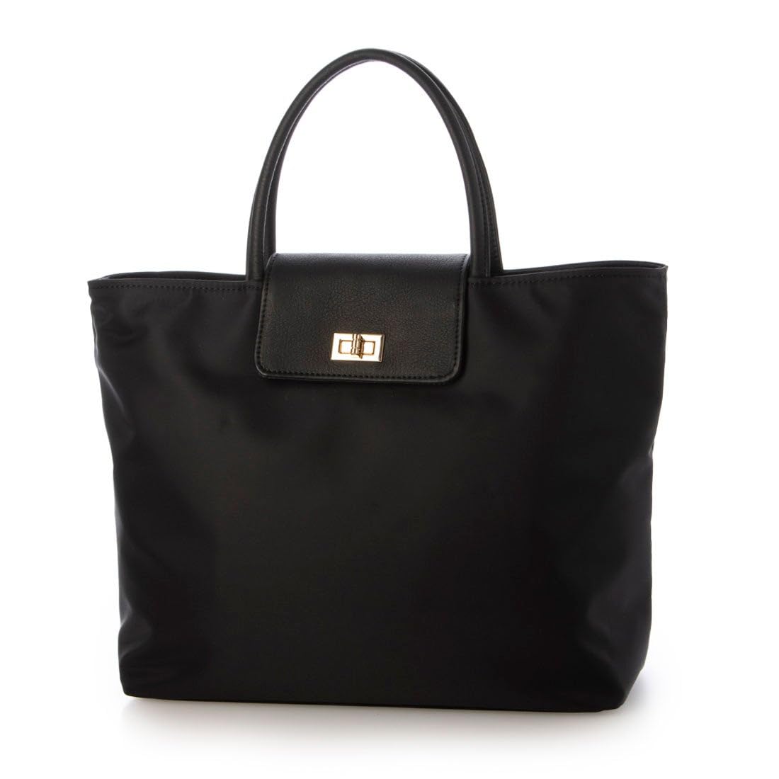 

buyer Miho Yamato collaboration cowhide flap nylon tote bag black [Perke] VERY s 81-00-00020 women s