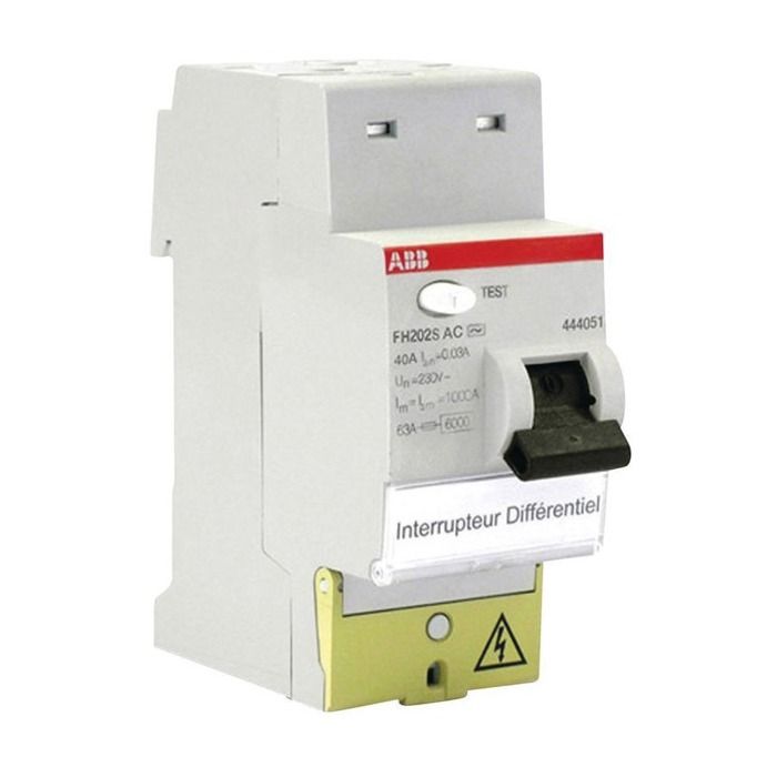 ABB Interrupteur Différentiel À Bornes Décalées Type AC 40 A