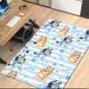 Bluey Printed Carpetrugfor Office Chair Living Room Bedroom Kitchen Room Decor Gifts