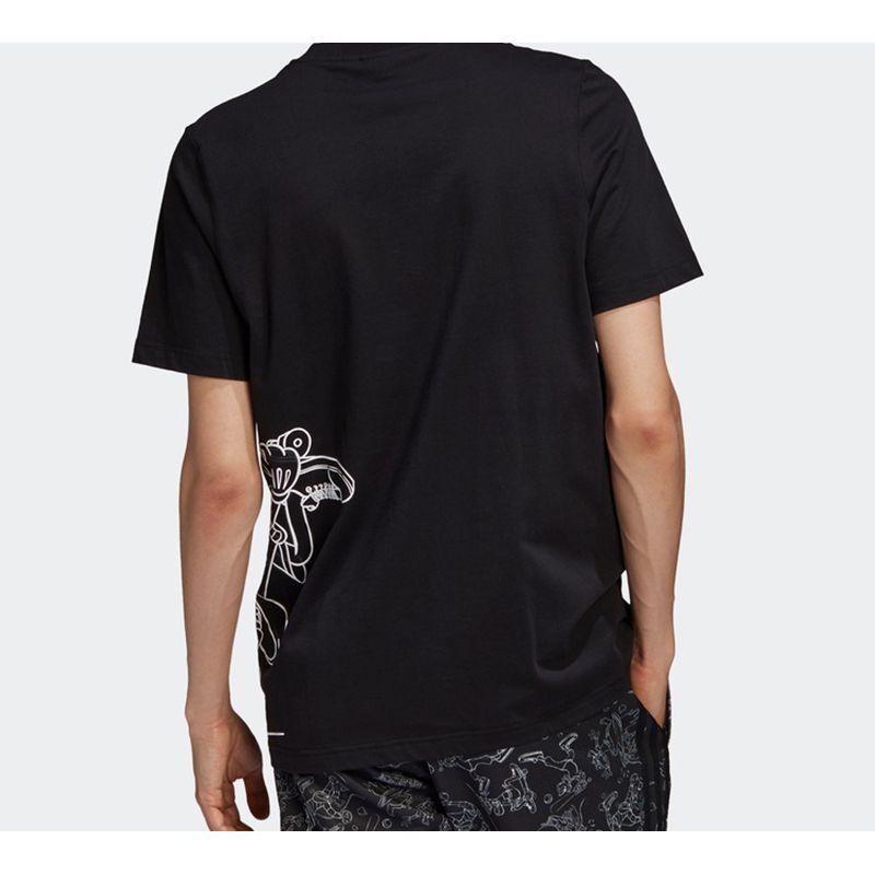 Adidas Originals X Disney Goofy Print Tee International Men Tops Black GD6029