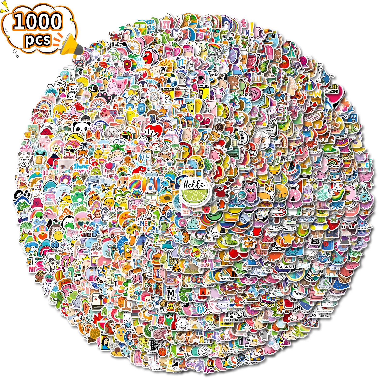 

1000 Нарисованных вручную мультяшных граффити-наклеек с белыми медведями, Детские милые декоративные наклейки Яма