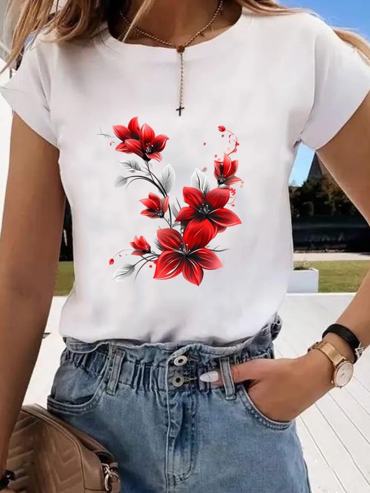 (Asian Size) leopard butterfly Clothing Graphic Tee Women's Top Print O-neck Fashion Female Casual T Short Sleeve T-shirts