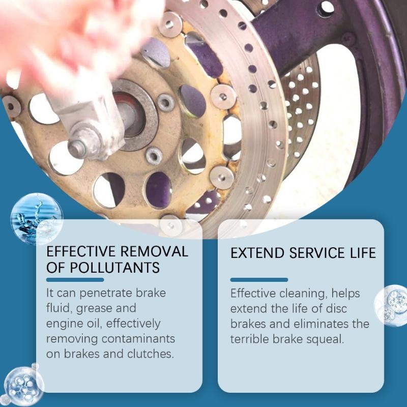 1pc/2pcs Brake Rust Remover Sprayer With Double Action Cleaning And Polishing Technology Cleaning Solution for Disc Hub Rims
