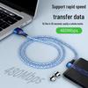 3-in-1 Magnetic Elbow Charging Cable for Apple, Type-C, Android Phones