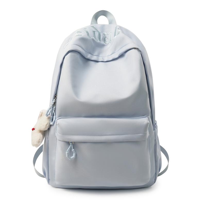 Plecak studencki w jednolitym kolorze dla kobiet o dużej pojemności