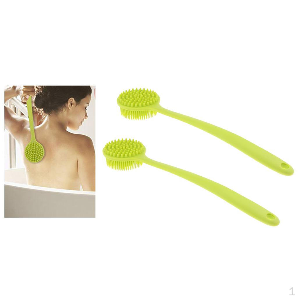 

2 Silicone Brush Back Scrubber Cleaner Cleaning for Elderly Kids