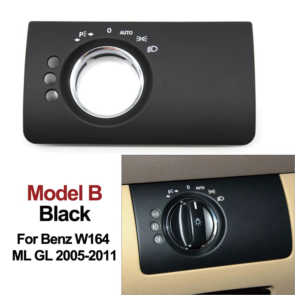 Car Interior Accessories Head Lamp Headlight Switch Button Cover Trim For Mercedes Benz W164 ML GL 300 350 450 500 2005-2011