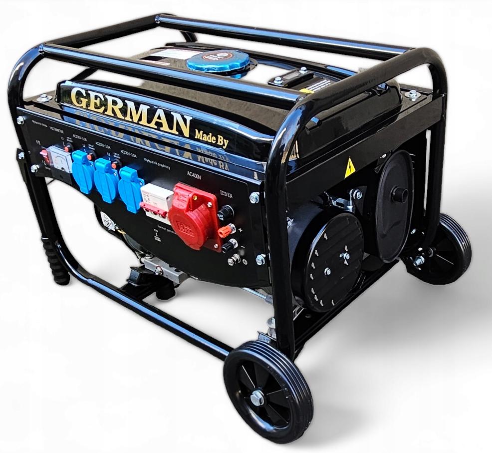 GRUPPO ELETTROGENO A8 5,2kW RUOTE RAME corrente AVR+ STATORE IN RAME GERMAN