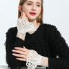 Lace Elegant Decorative Hand Sleeves Female Sweater Dress Coat Top Flare Sleeve Hollow Detachable False Cuff Ruffles Wristband