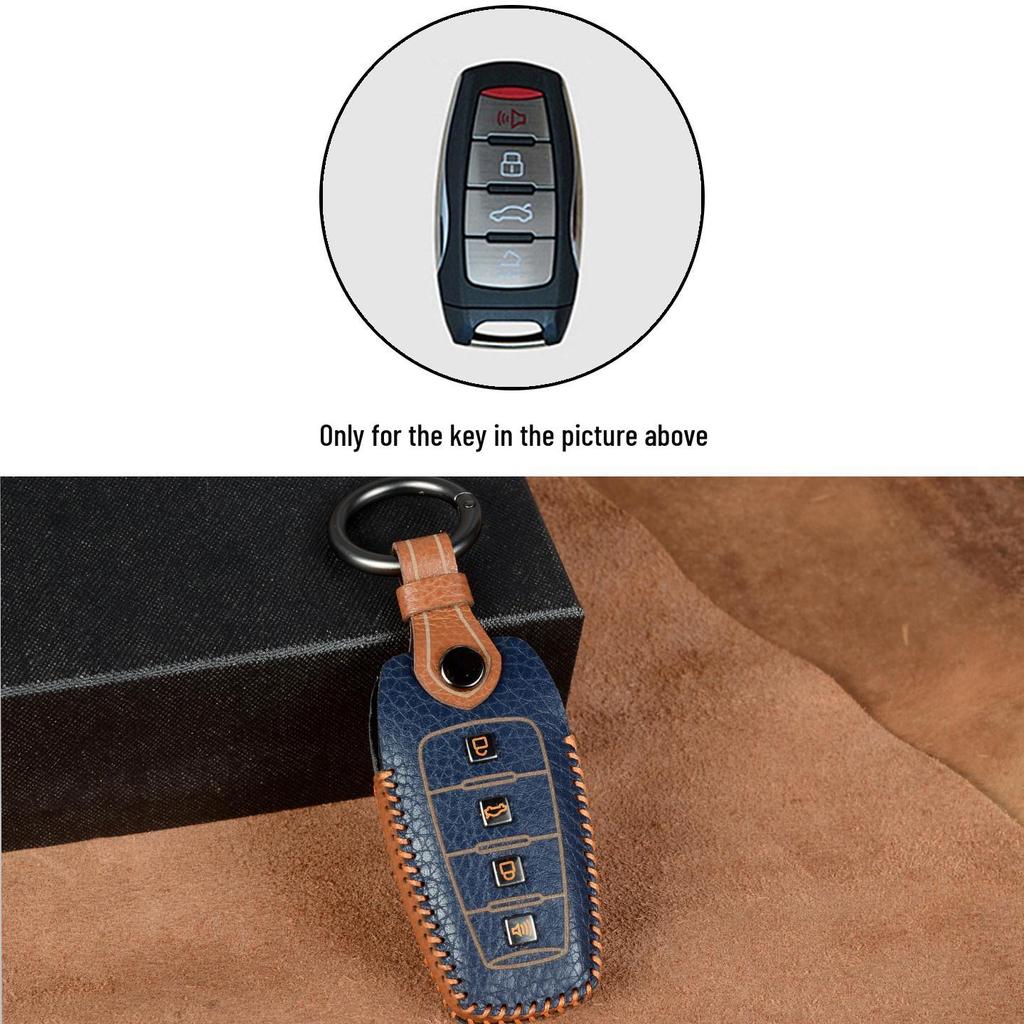 Genuine Leather Key Cover for Great Wall Haval Models H6, H2S, M6, H9, F5, H4, Big Dog, F7, H7