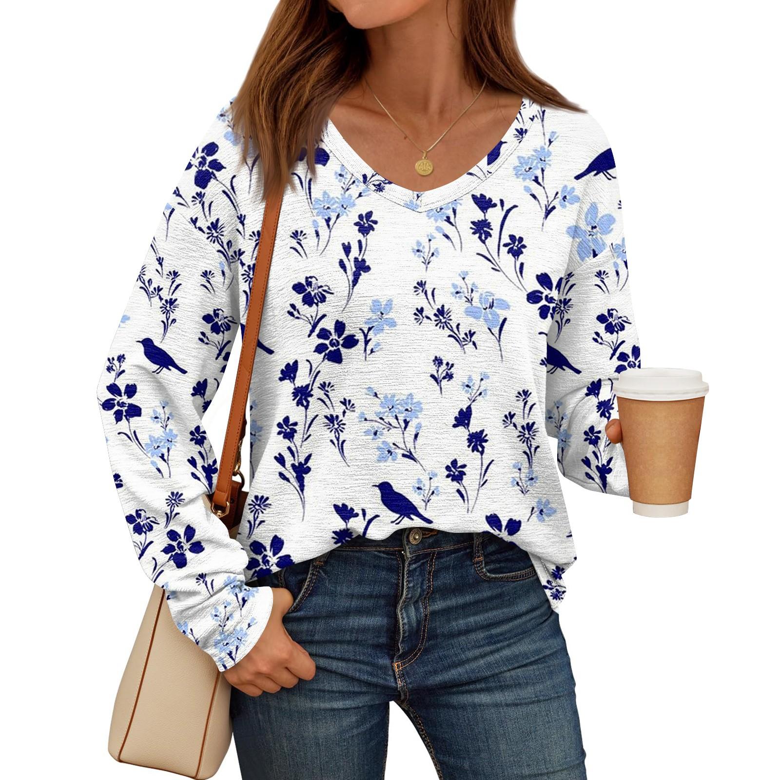 

Женские рубашки с длинным рукавом и V-образным вырезом, базовая футболка, повседневный топ, осенняя модная туника, облегающие футболки XL