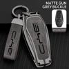 Zinc Alloy Leather Car Key Case Cover Holder Protector Shell for BYD Qin Plusdmi Atto 3 Han EV Dolphin Auto Interior Accessories