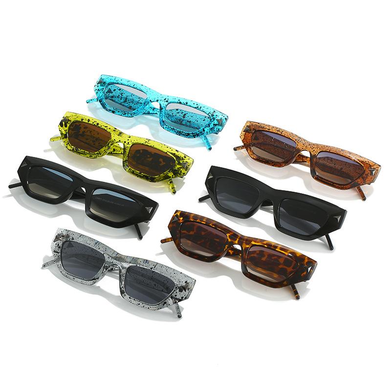 Special for computer glasses trendy street photography anti-blue light ink color avant-garde cat eye sunglasses female UV