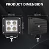 1/2x 12V/24V 12W LED Light Bar Spotlight IP67 Waterproof Driving Fog Lamps for Motorcycle Truck ATV UTV SUV Off-Road Vehicle Mod