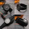 Cinturino per orologio in gomma di alta qualità per orologio TIMEX T2N720 TW2T76300 Serie T2N721 Uomo Nero Impermeabile Silicone Sportivo 24*16mm