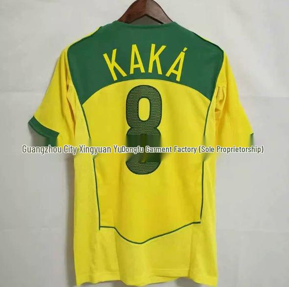 Camiseta de Fútbol Retro de Brasil del Mundial 2002: Carlos #6, Ronaldo #9, #11, y Ropa Ball.