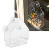 Durable Transparent Bird Feeder PS Bird Feeding Tool Easy Fun Pet Bird Feeder  Feeding Small Birds