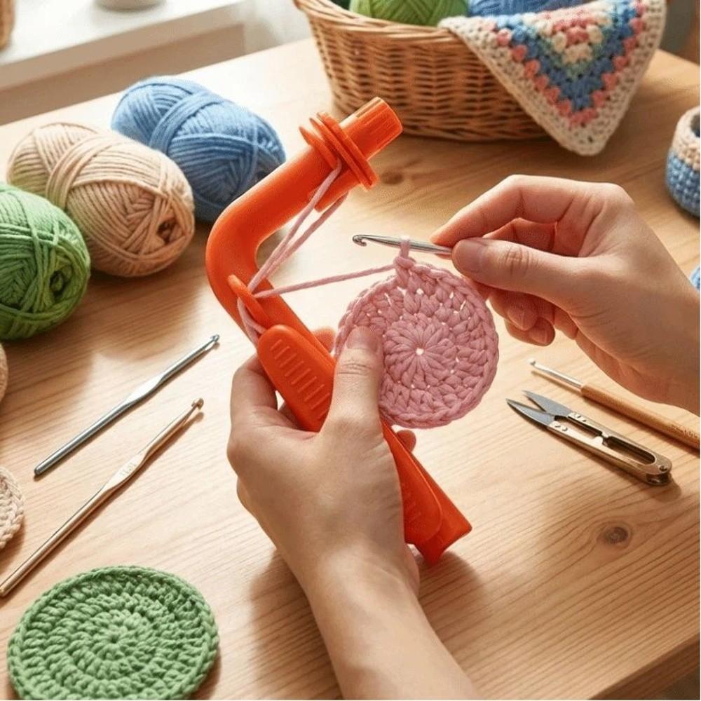 3-in-1 Crochet Crochet Holder Plastic Crochet Assistant Tool Hook Grip  DIY Craft Projects