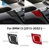 Kohlefaser-Innenaufkleber für BMW i3 2013-2022 Armaturenbrett Klimaanlagenblende Seitenknöpfe Verkleidung