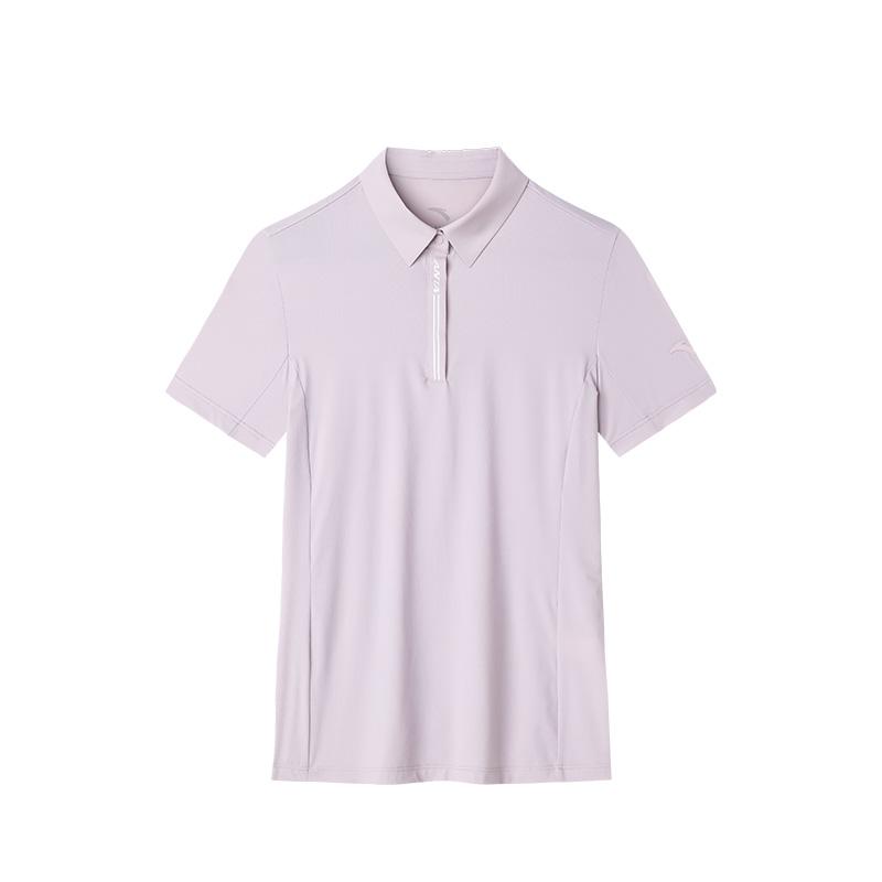 

Anta Супер однотонная универсальная дышащая свободная прямая рубашка поло с коротким рукавом женские рубашки поло светло-розового цвета 162437148U-4 M