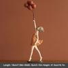 Creative Resin Balloon Girl Decoration for Home Figure Sculpture Statue Living Room Bedroom Desktop Ornament Craft Birthday Gift