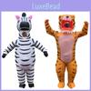 Vtipný Nafukovací Kostým Tygr Zebra Pro Dospělé Perfektní Pro Halloweenské Párty